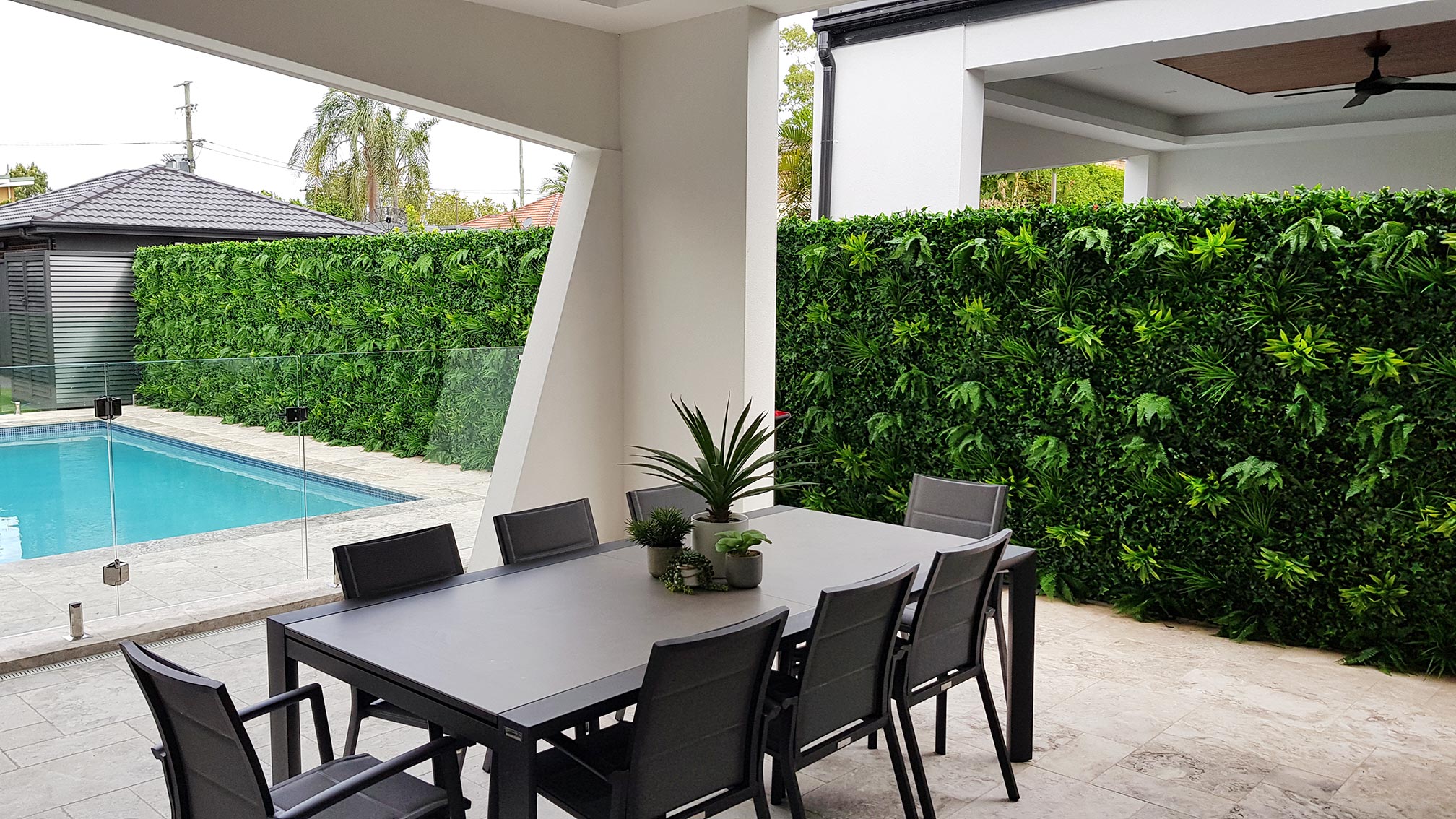 Best Poolside Greenery Designs for 2025 – Evergreen Walls - Evergreen Walls