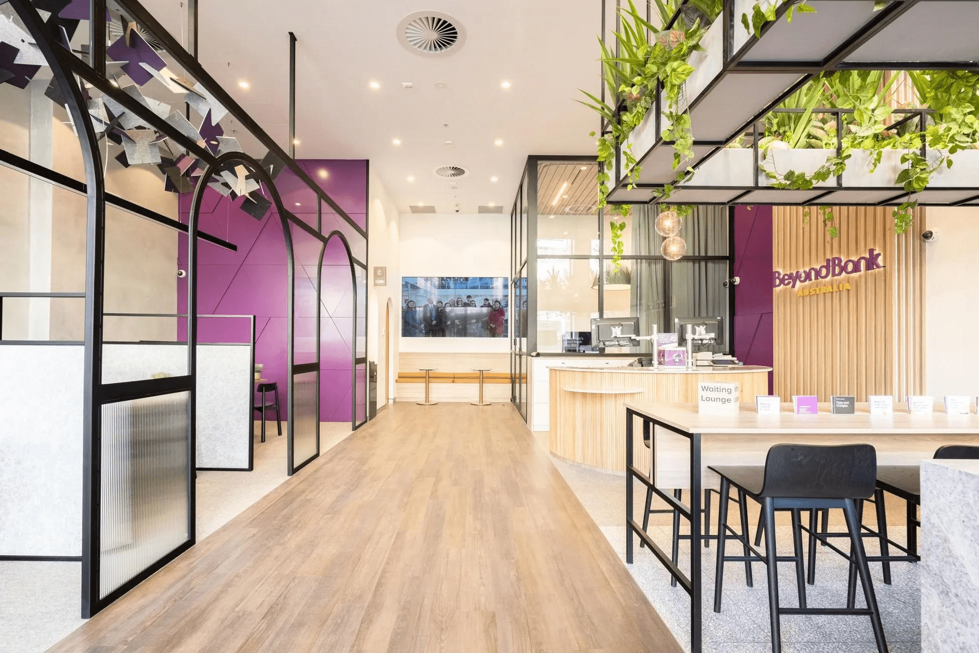 Beyond Bank, Evergreen Artificial Greenery Fitout across Branches and Offices Australia-wide - Evergreen Walls