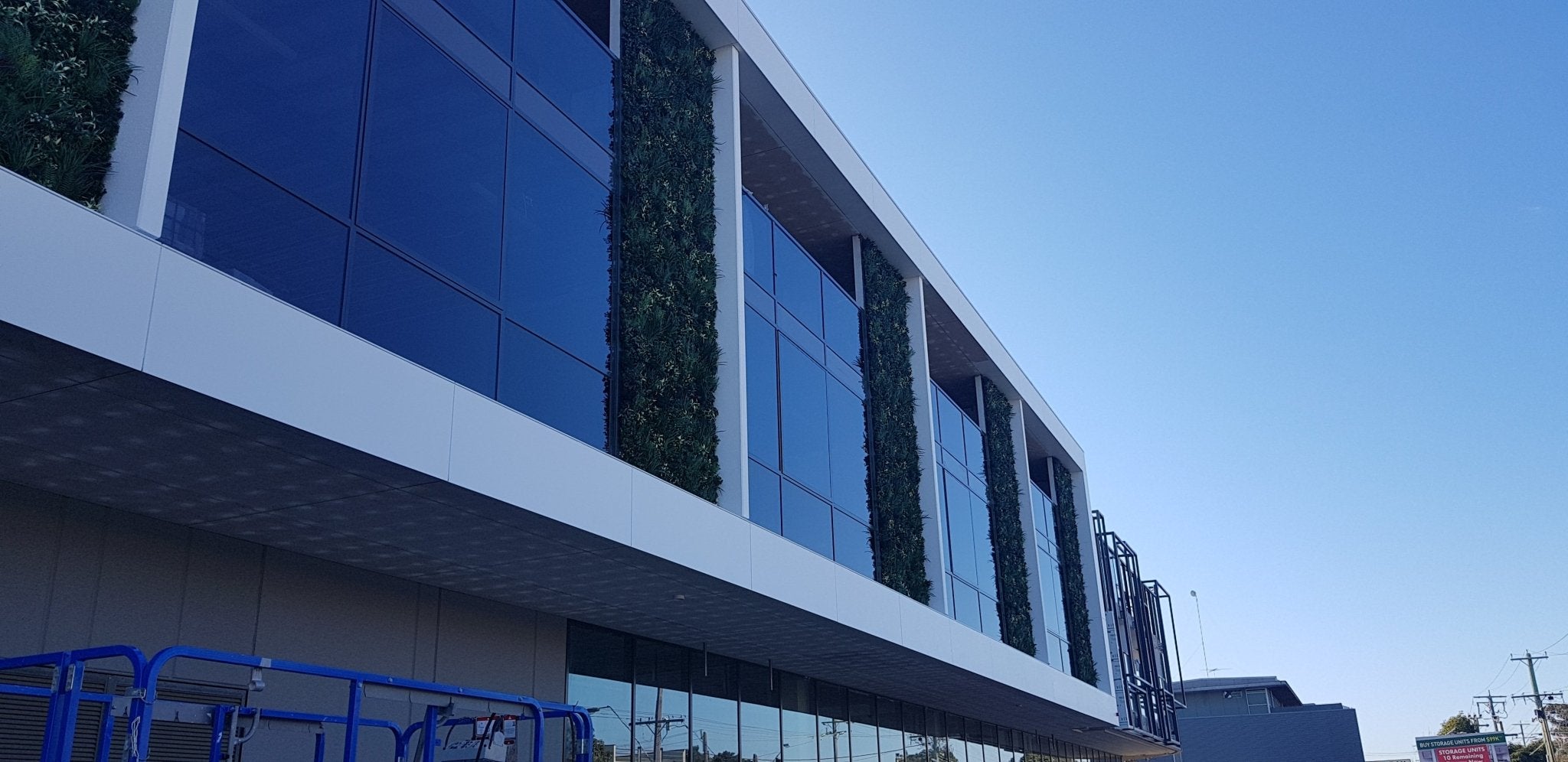 Commercial Green Wall Facade - Evergreen Walls