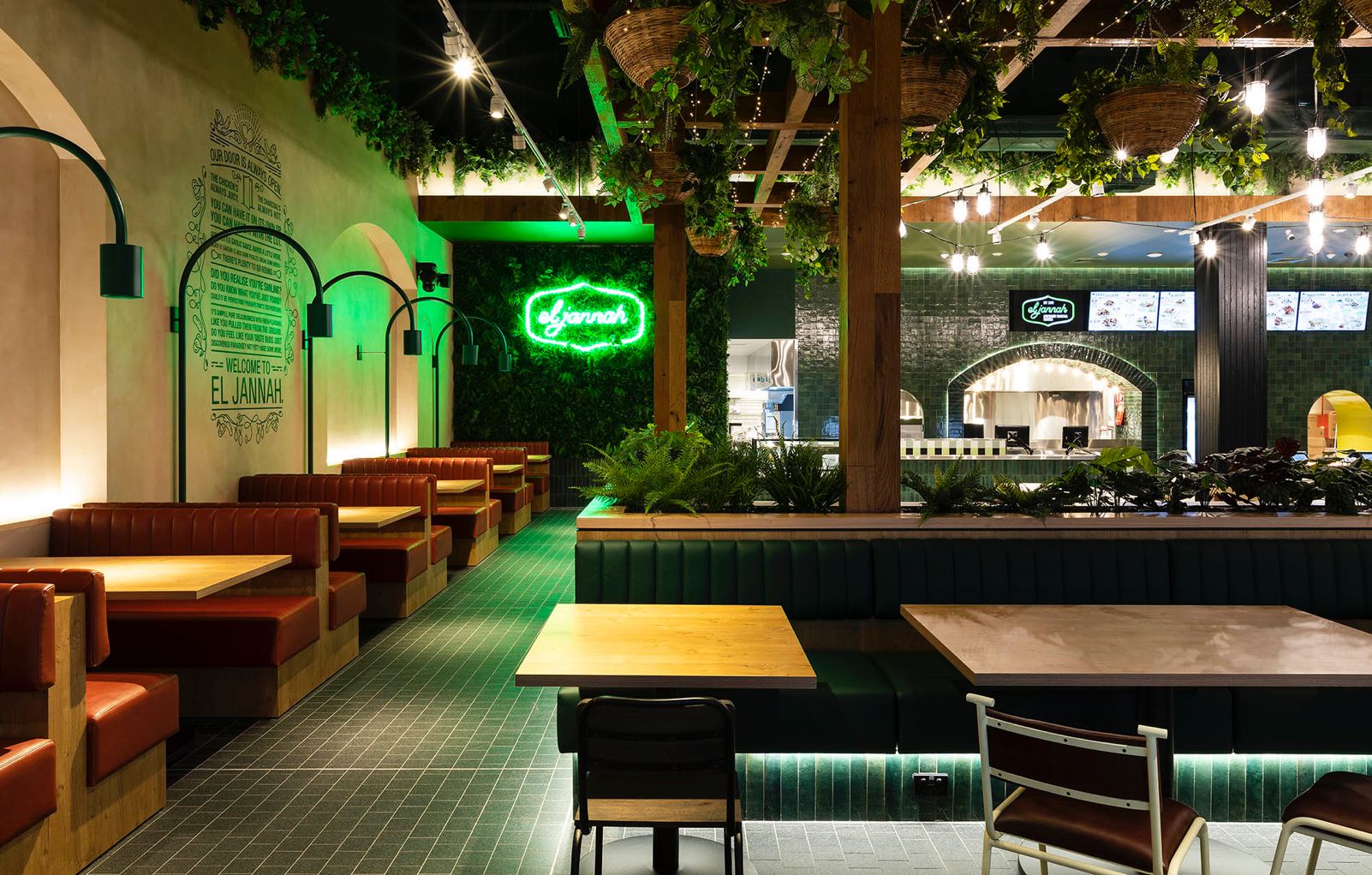 El Jannah Restaurant - Evergreen Australia-Wide Artificial Greenery Installation Fitout - Evergreen Walls
