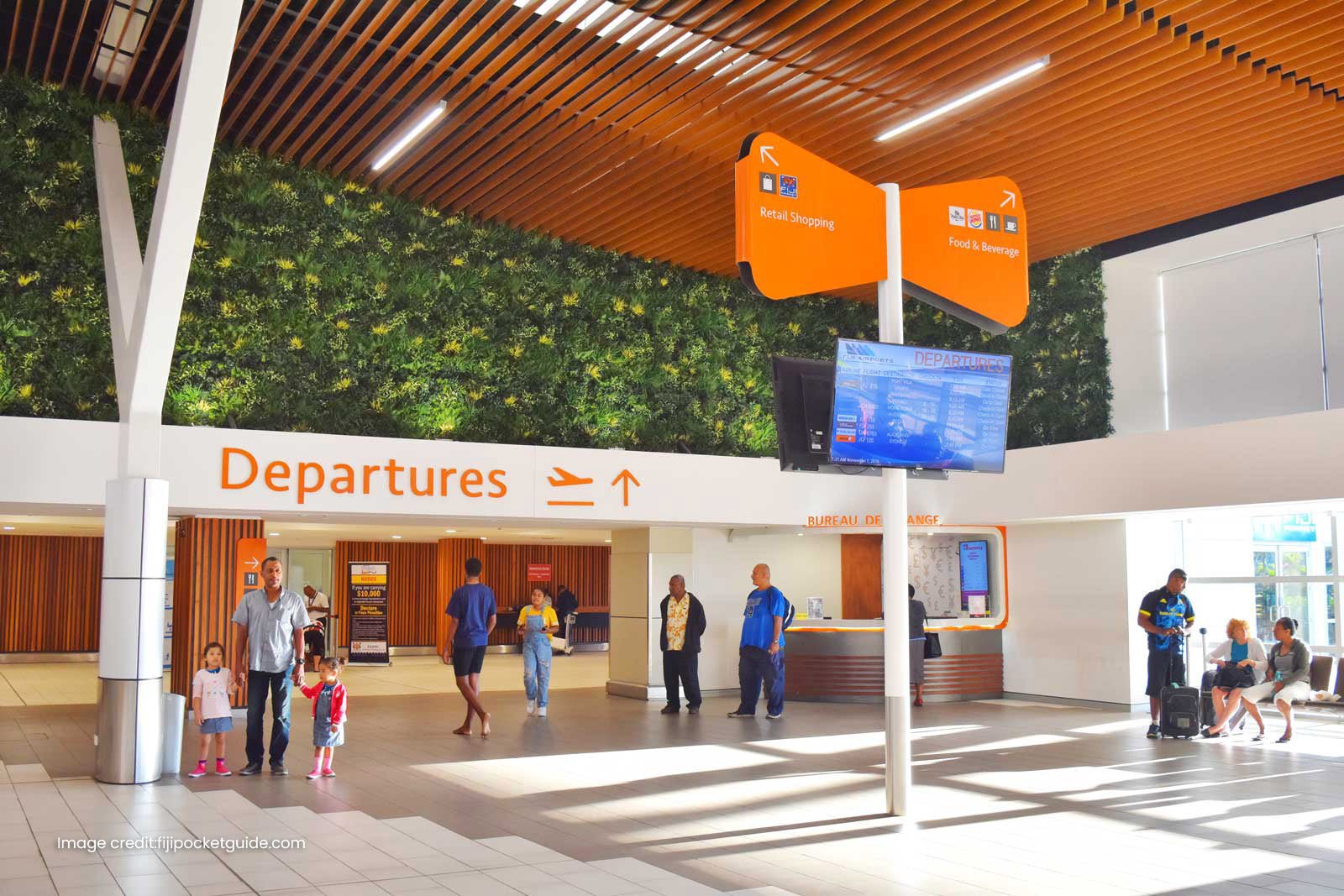 Fiji International Airport - Evergreen Artificial Greenery Installation - Evergreen Walls