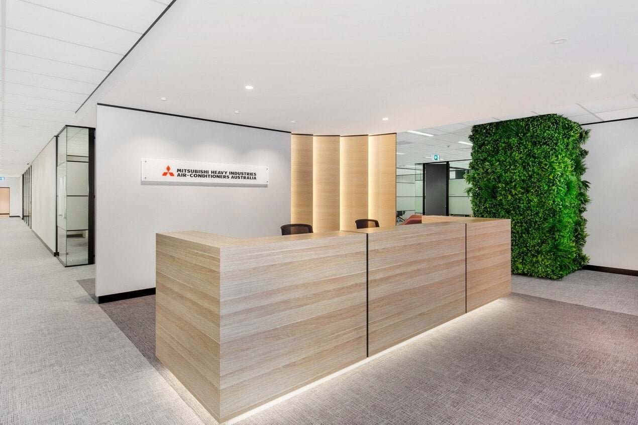 Greenery Installation At Mitsubishi's Western Sydney Office - Evergreen Walls