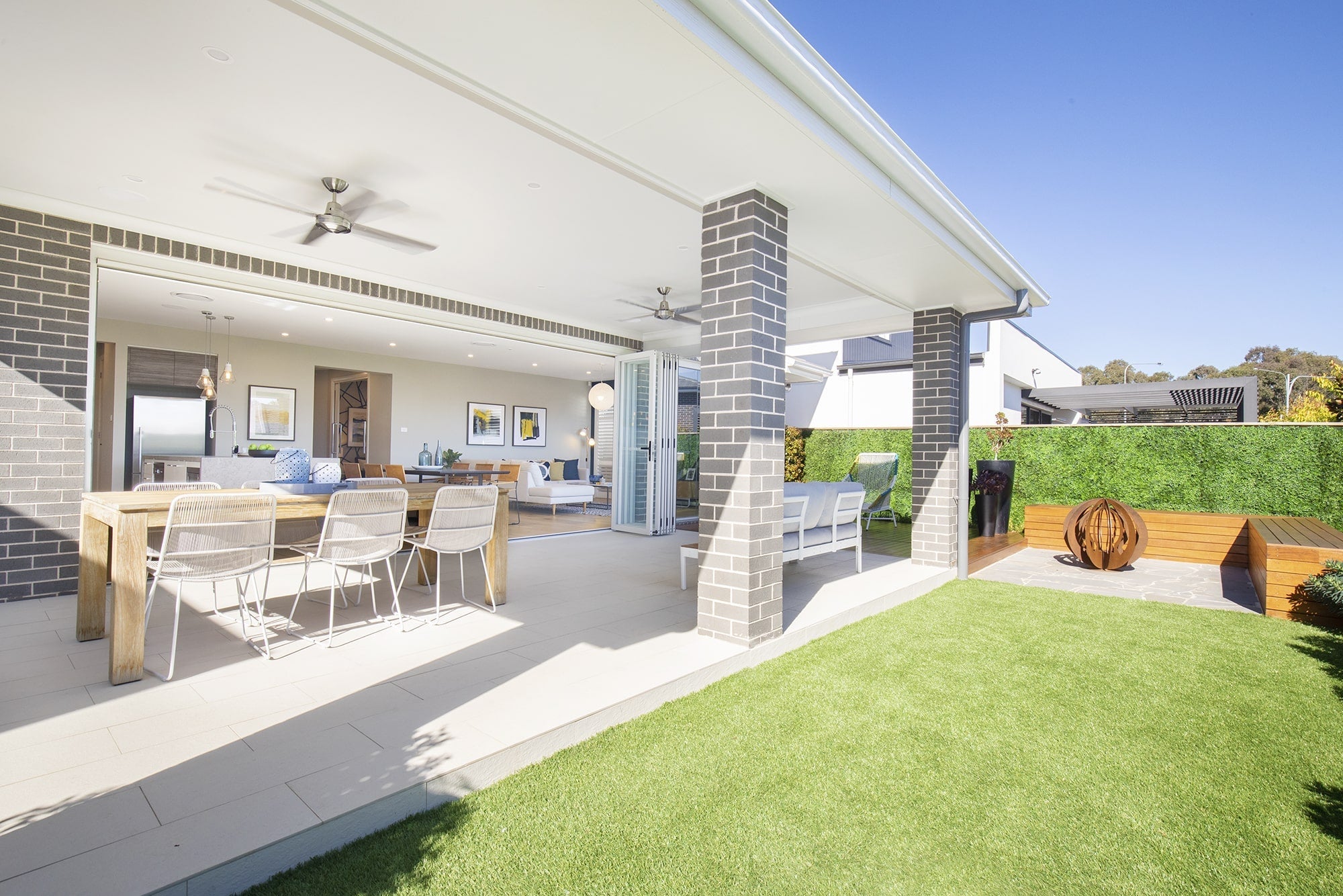 Mojo Show Homes, Evergreen Artificial Greenery Installation - Evergreen Walls