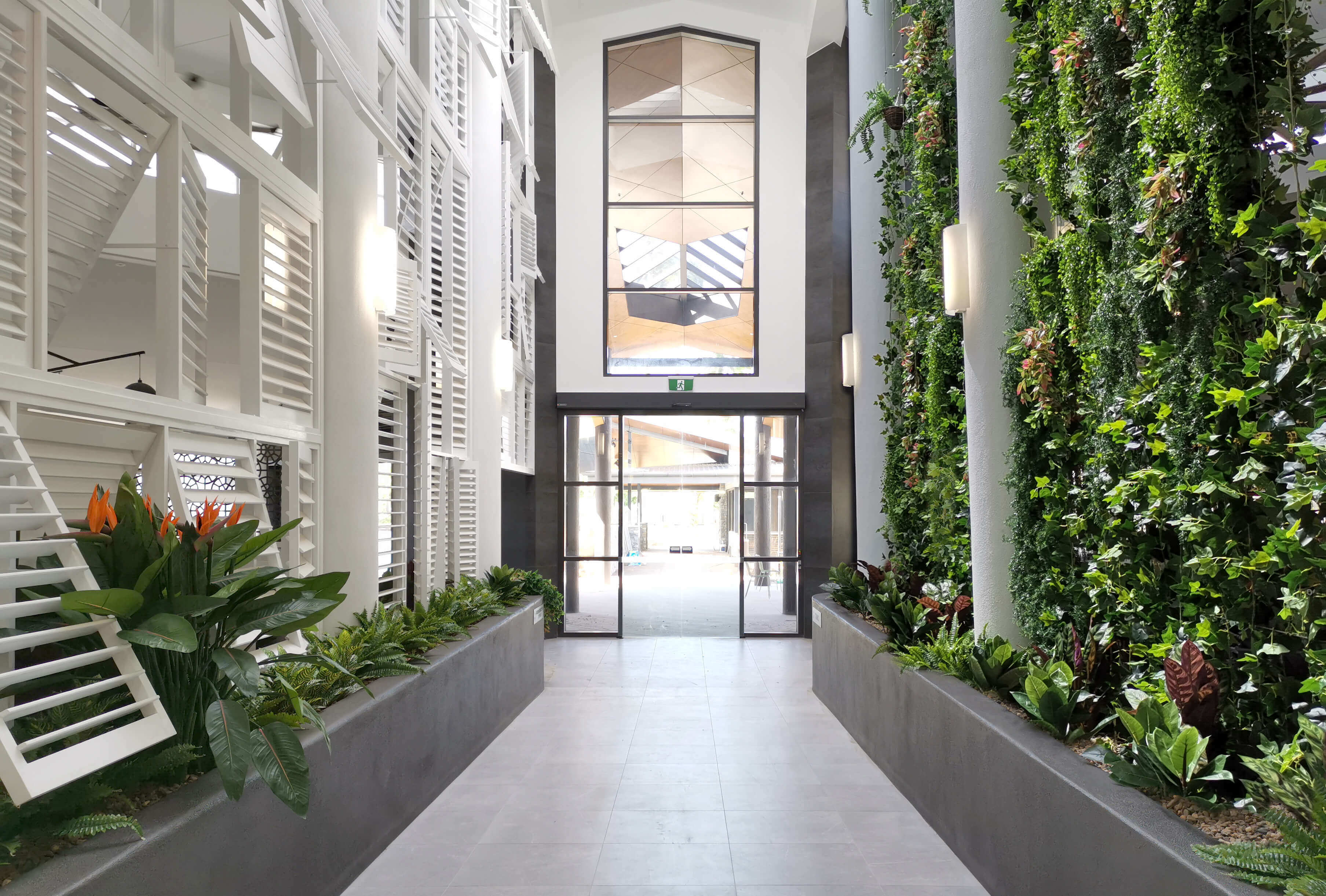 Bespoke artificial greenery installation for Daydream Island Resort foyer