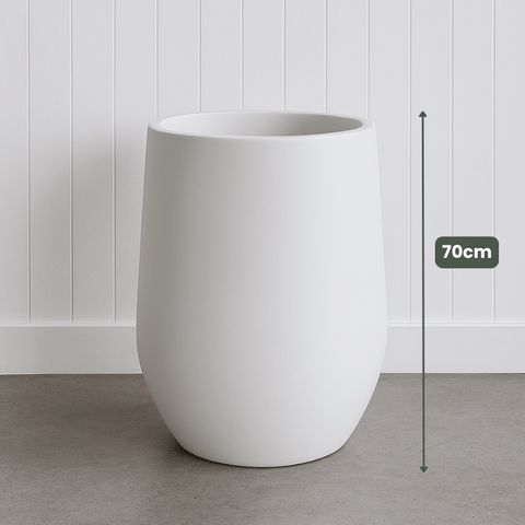 Lightweight Taper Pot | White