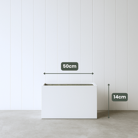 Reinforced Trough Pot | White