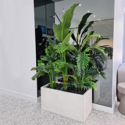 Planter Box White Trough - Evergreen Walls