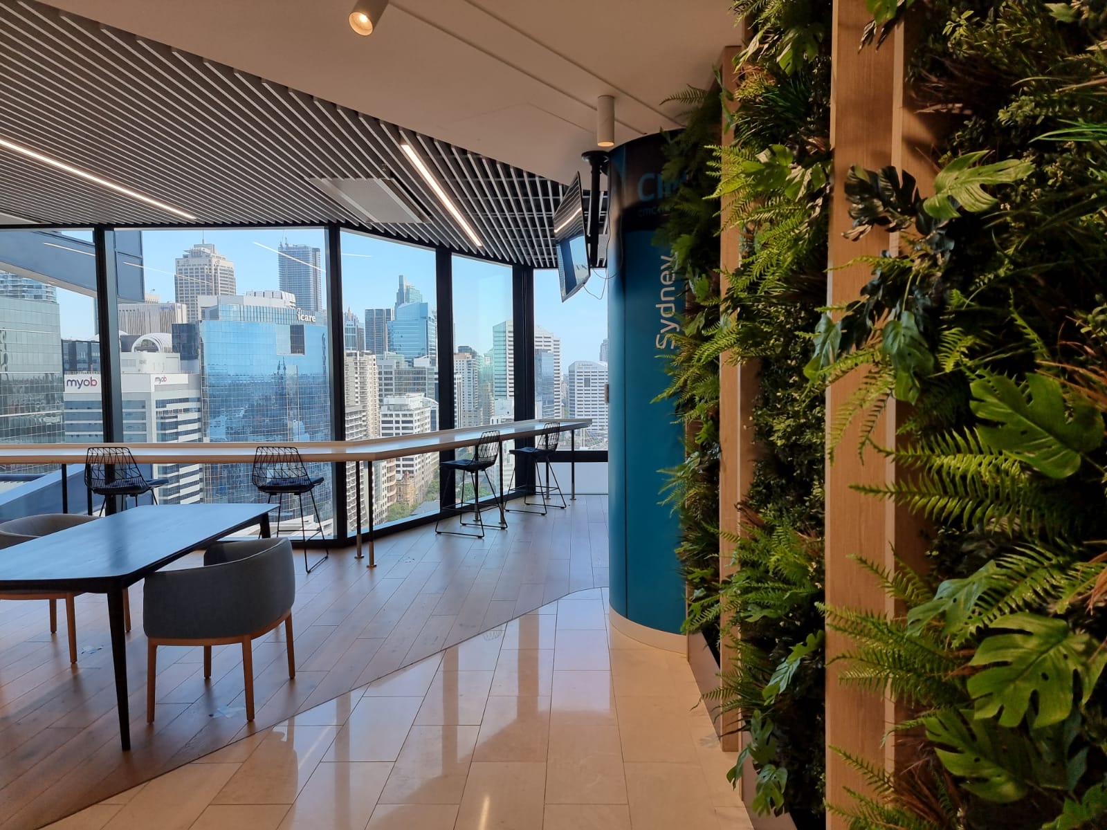 CMC Markets Premium Custom Green Wall Barangaroo
