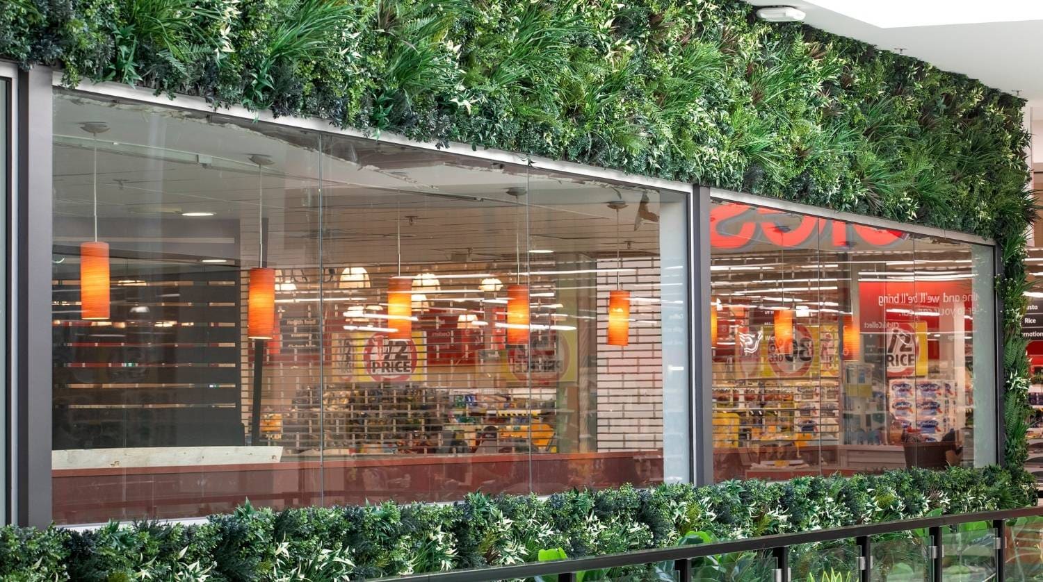 Goldfields Plaza Fitout Featuring Evergreen Premium Artificial Green Wall