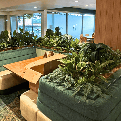 Built-In Artificial Planters: How Westside HQ Club Transformed Its Bistro