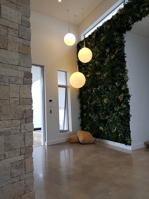 Premium Vertical Garden Wall In Residential Home Entranceway
