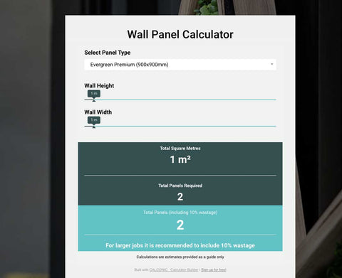 Wall Panel Calculator