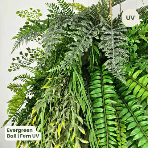 Evergreen Hanging Greenery Ball | Evergreen Walls