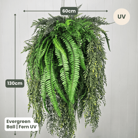 Evergreen Hanging Greenery Ball | Evergreen Walls