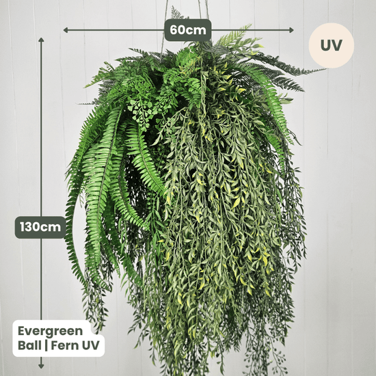 Evergreen Hanging Greenery Ball | Evergreen Walls