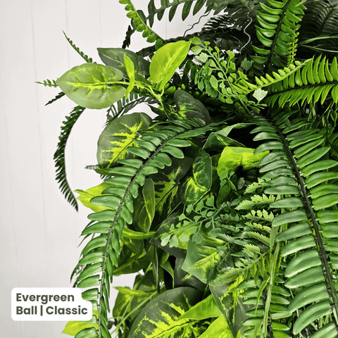 Evergreen Hanging Greenery Ball | Evergreen Walls