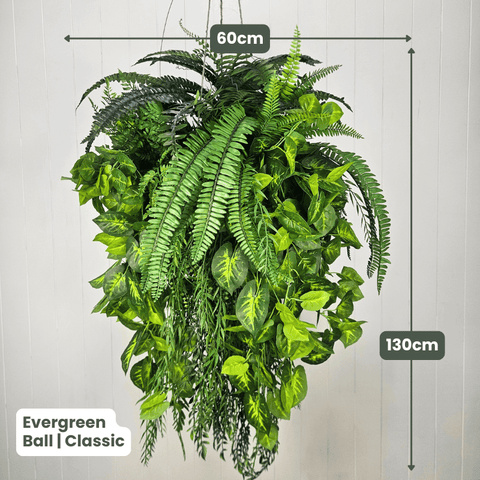 Evergreen Hanging Greenery Ball | Evergreen Walls