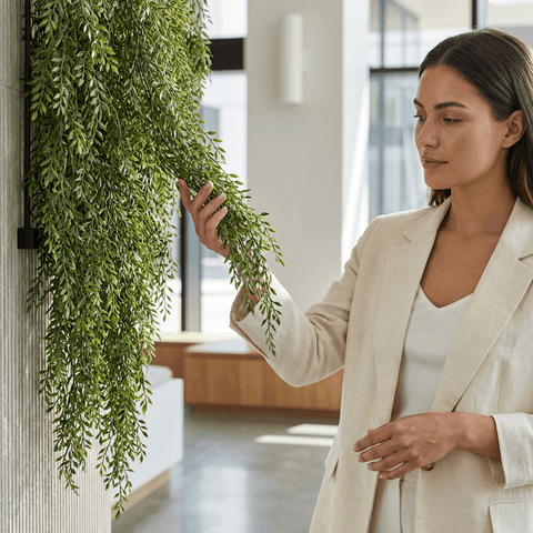 Ferns Hanging Bush 110cml (UV) | Evergreen Walls