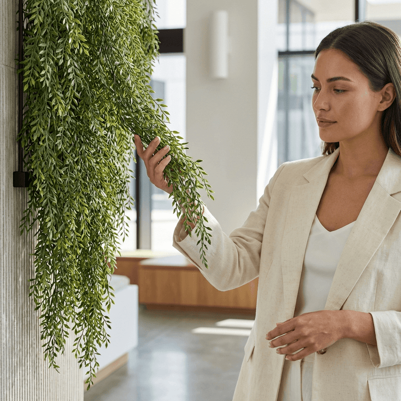 Ferns Hanging Bush 110cml (UV) | Evergreen Walls