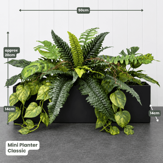 Mini Planter with Artificial Greenery