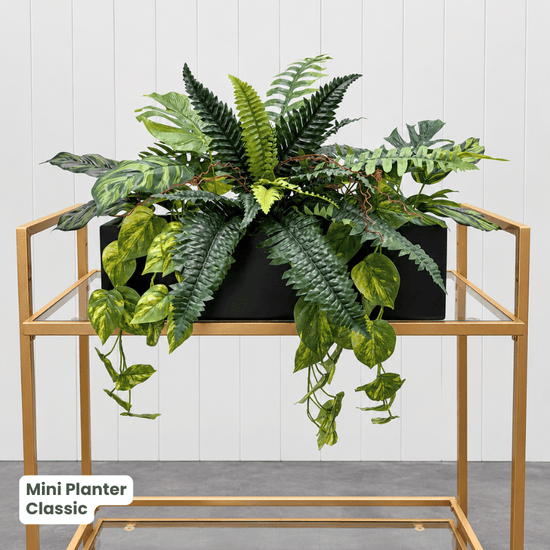 Mini Planter with Artificial Greenery