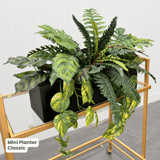 Mini Planter with Artificial Greenery