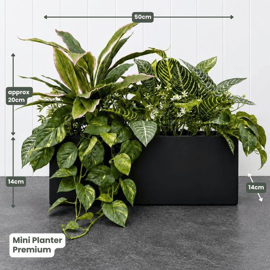 Mini Planter with Artificial Greenery
