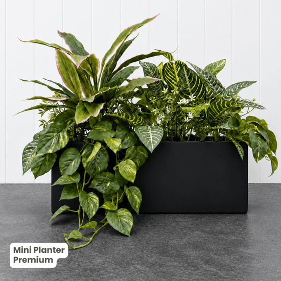 Mini Planter with Artificial Greenery