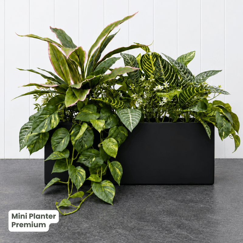 Mini Planter with Artificial Greenery