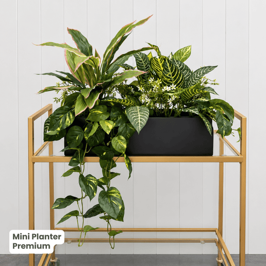 Mini Planter with Artificial Greenery