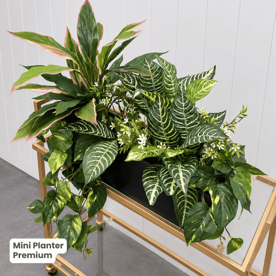Mini Planter with Artificial Greenery