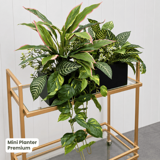Mini Planter with Artificial Greenery