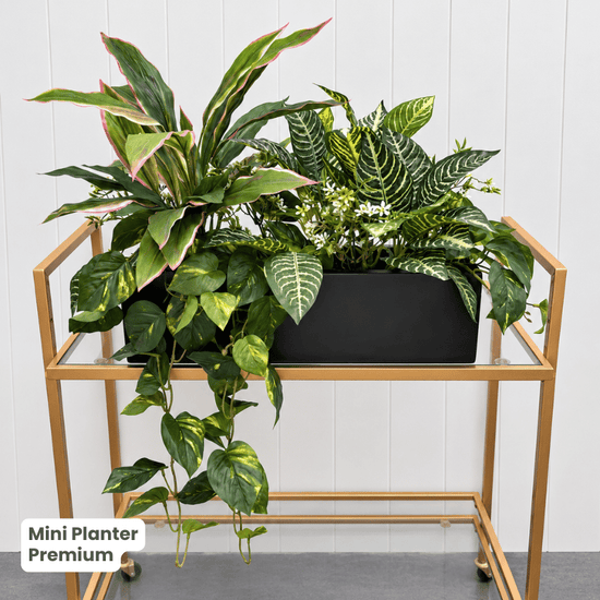 Mini Planter with Artificial Greenery