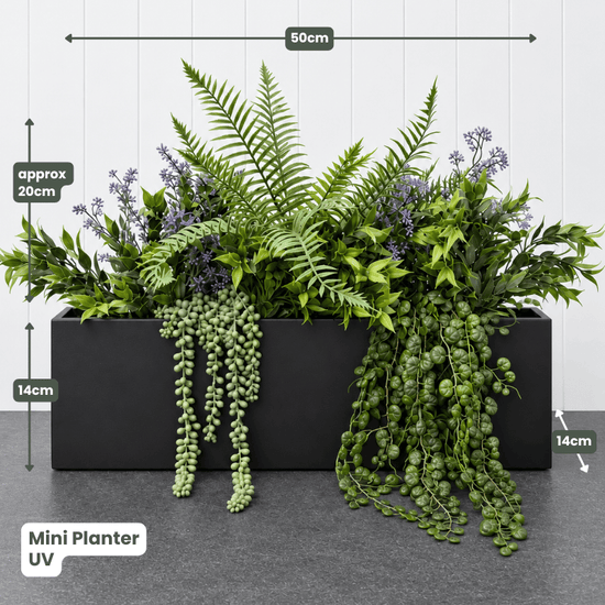 Mini Planter with Artificial Greenery