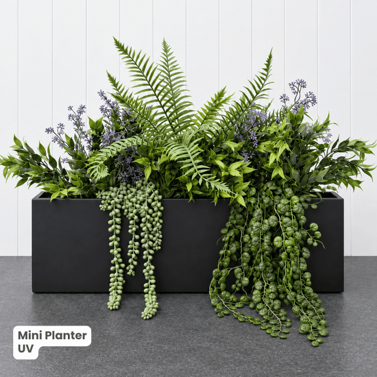 Mini Planter with Artificial Greenery