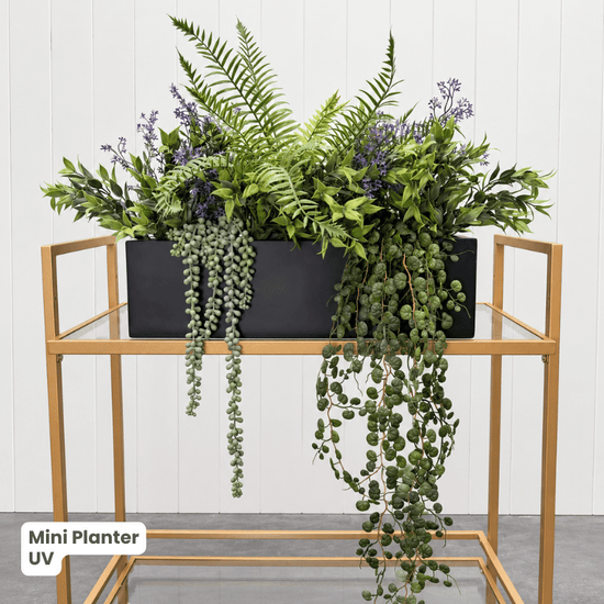 Mini Planter with Artificial Greenery