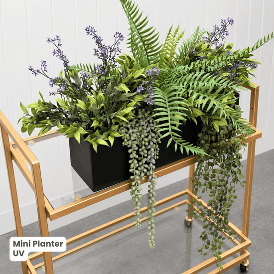 Mini Planter with Artificial Greenery