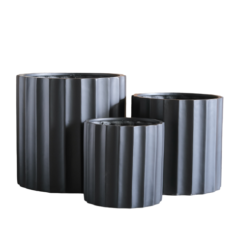 Echidna - Triple Plant Pot Bundle – Cement Grey