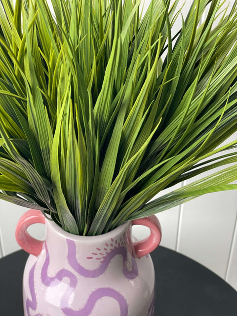 Grass Bush Mixed Green 35cm (UV) - Evergreen Walls