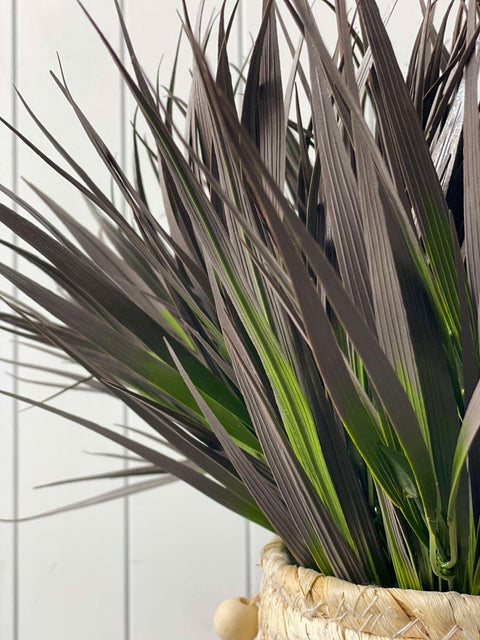Grass Bush Red 35cm (UV) - Evergreen Walls
