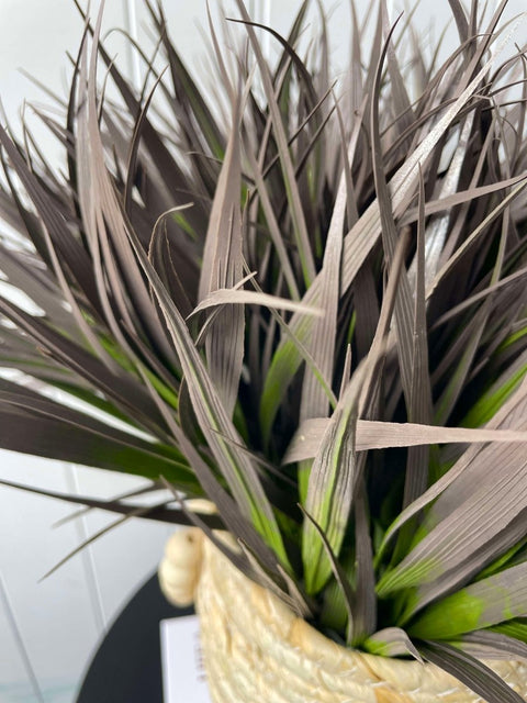 Grass Bush Red 35cm (UV) - Evergreen Walls