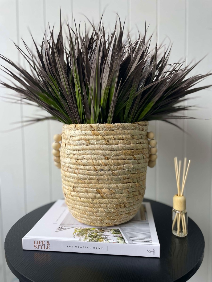 Grass Bush Red 35cm (UV) - Evergreen Walls