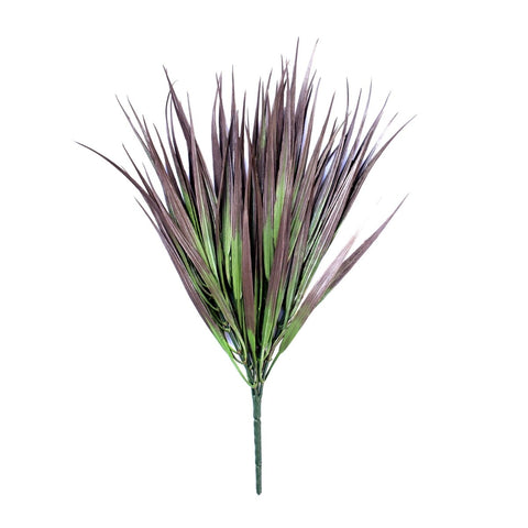 Grass Bush Red 35cm (UV) - Evergreen Walls