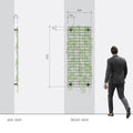 Slat Grid Display Mesh Panel - Evergreen Walls